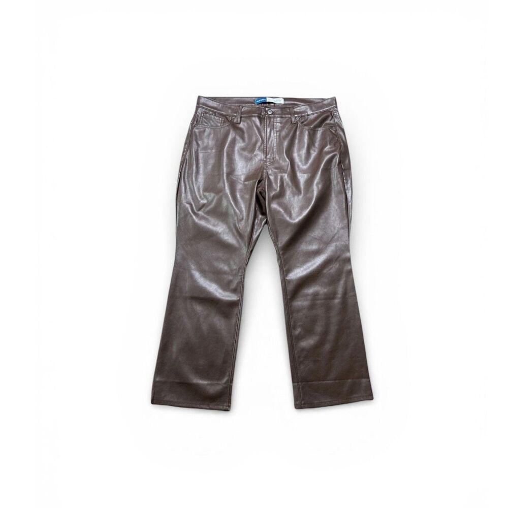 Old Navy Cyberpunk Bootcut Pants Women’s 16P Brown Y2K Liquid Rodeo Nashville